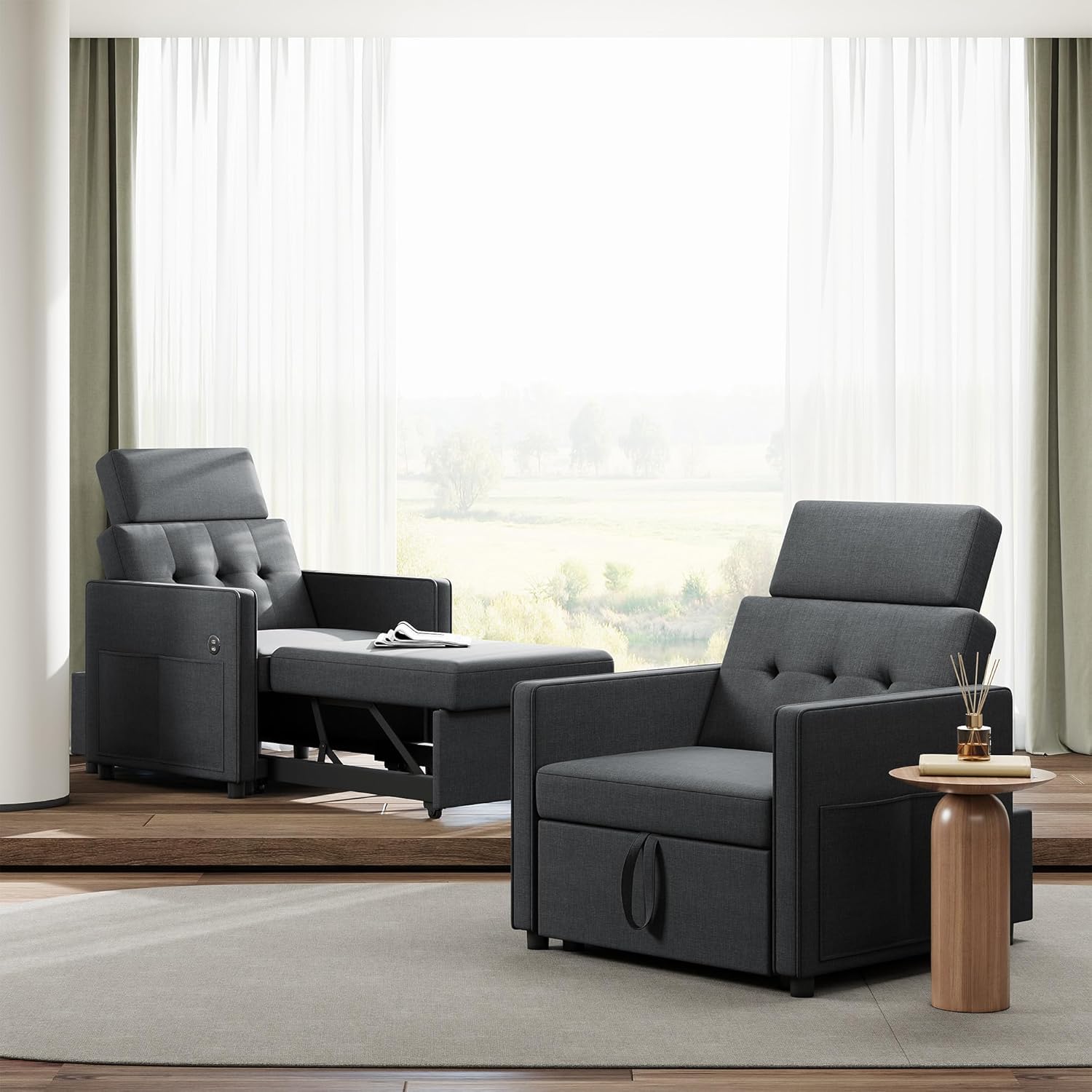 LIKIMIO 3-in-1 Sleeper Sofa Bed