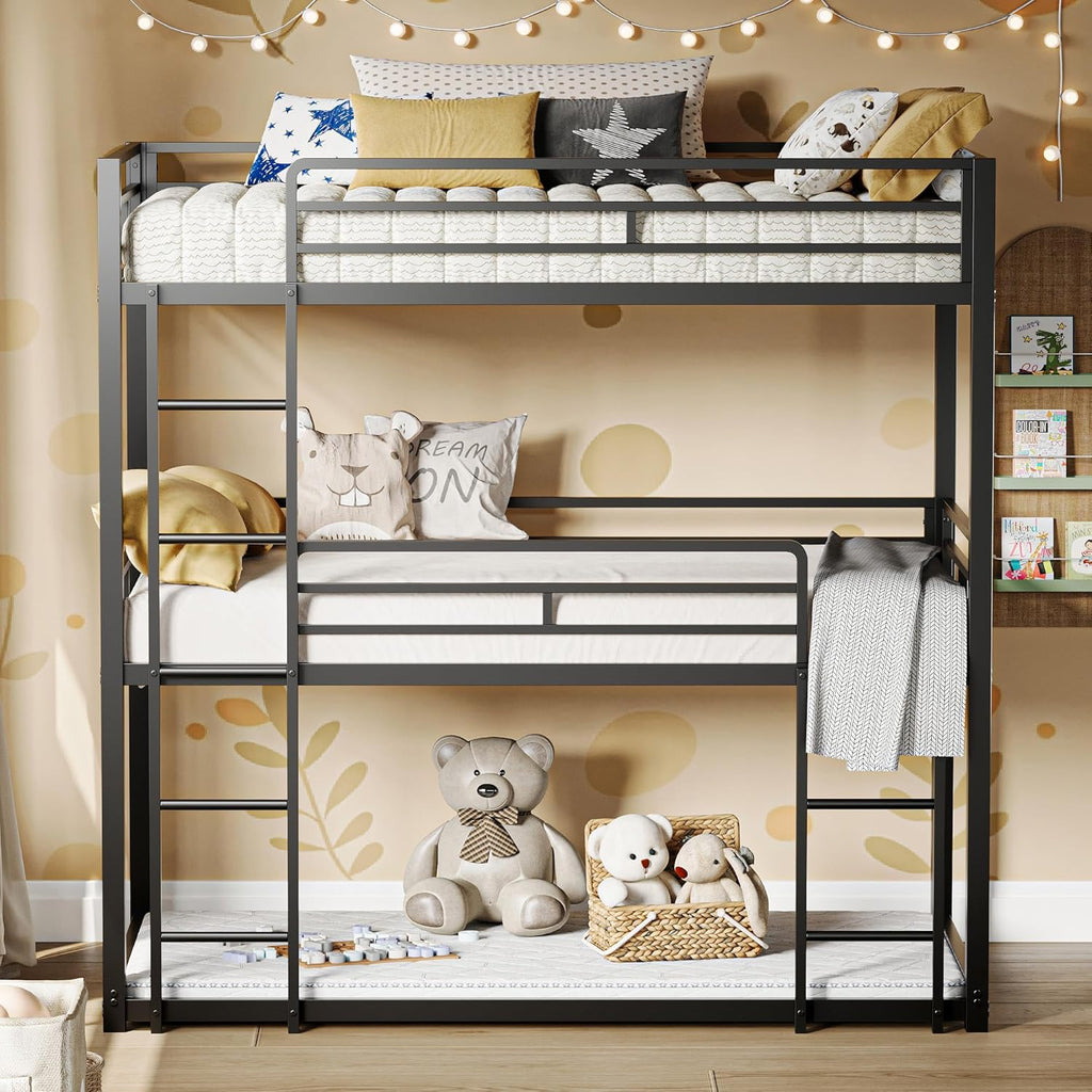 LIKIMIO Metal Dormitory Bed Frame（3-Tier）