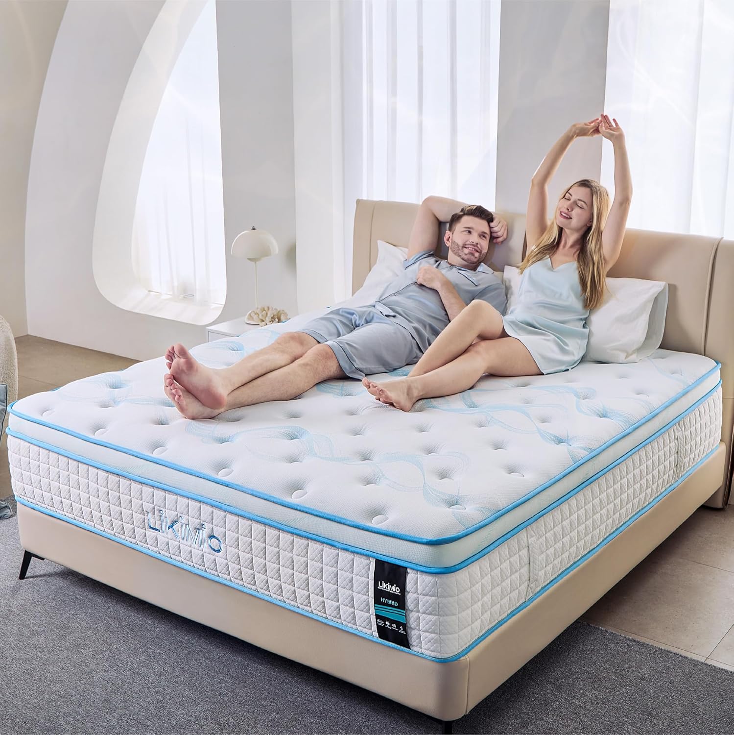 LIKIMIO Gel Memory Foam with Cooling Tech Mattress（Oeko-TEX & CertiPUR-US Standards & Made in Singapore）