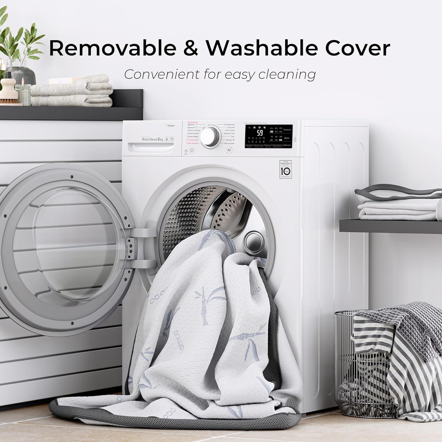 LIKIMIO Gel Breathable Memory Mattress Topper （CertiPUR-US Certified）