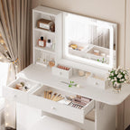 LIKIMIO 54.9” Lighted Make Up Vanity Set