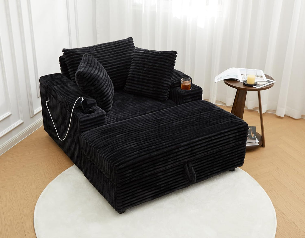 LIKIMIO Extra Large Corduroy Recliner（54”）