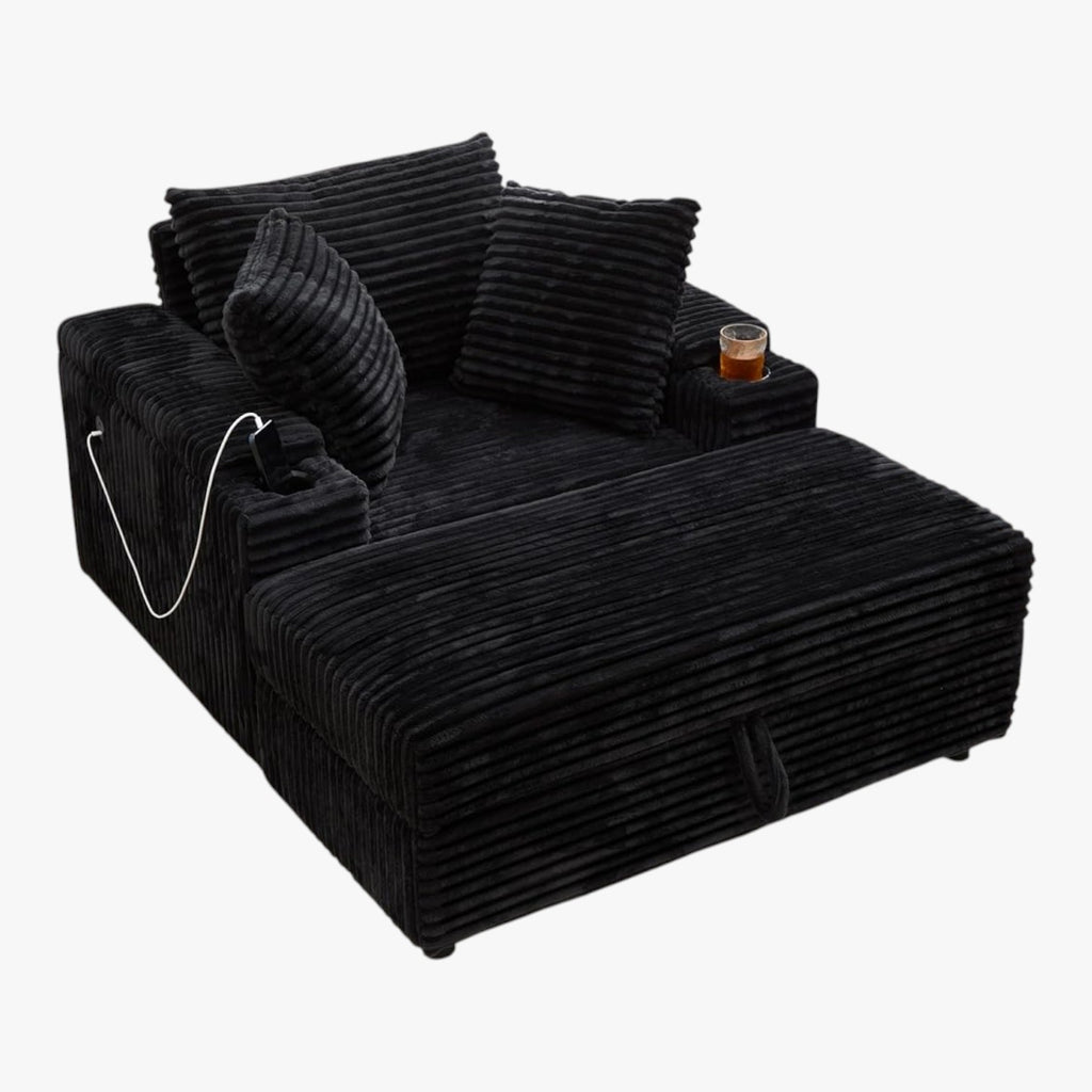 LIKIMIO Extra Large Corduroy Recliner（54”）