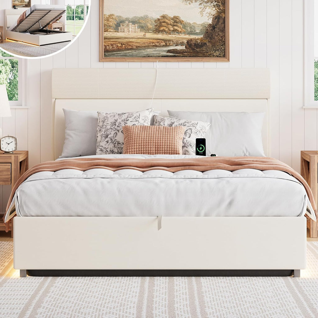 LIKIMIO Liftable Storage Bed Frame