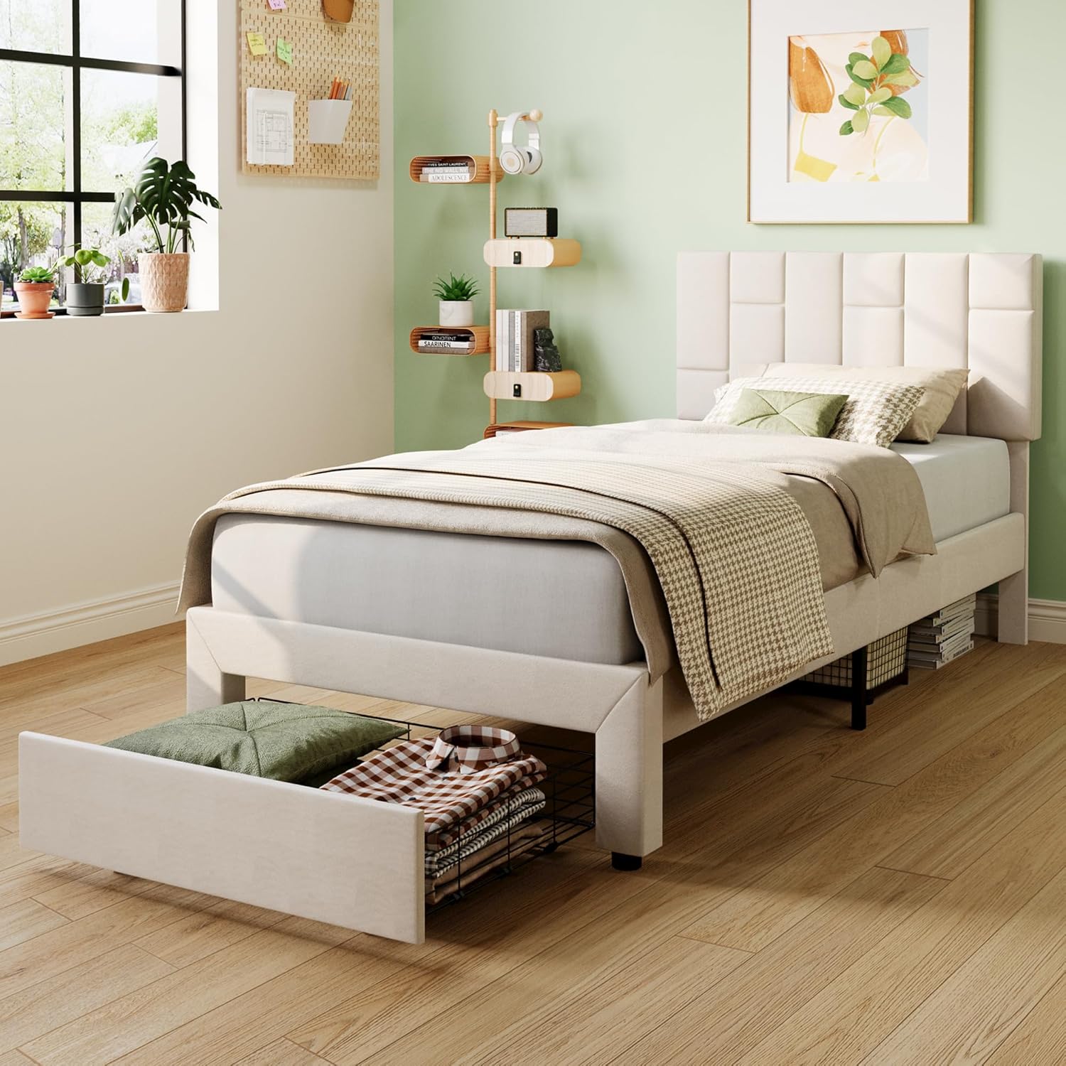 LIKIMIO Storage Bed Frame