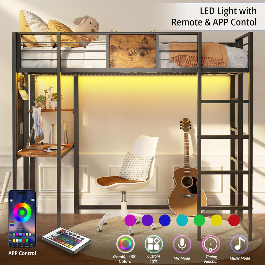 LIKIMIO Loft Bunk Bed Frame