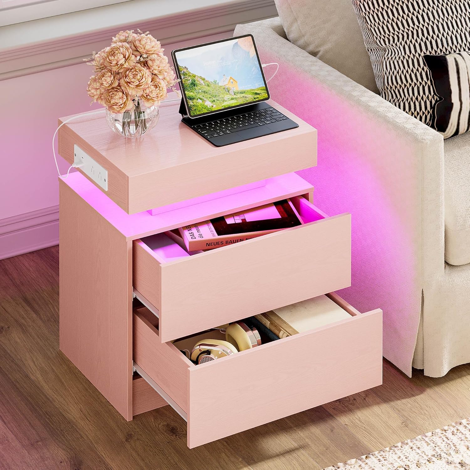 LIKIMIO LED Socket Nightstand