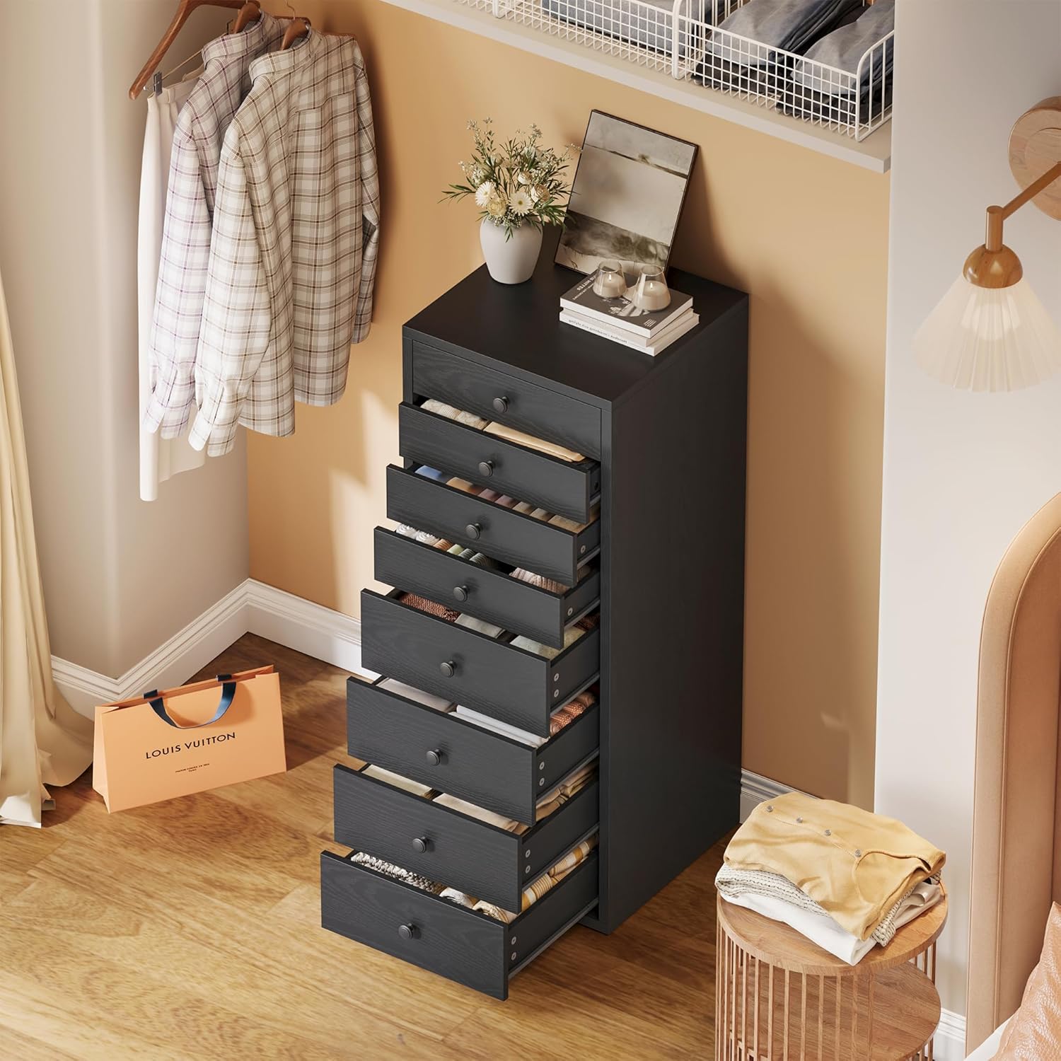 LIKIMIO 8-Drawer Tallboy (40.9")