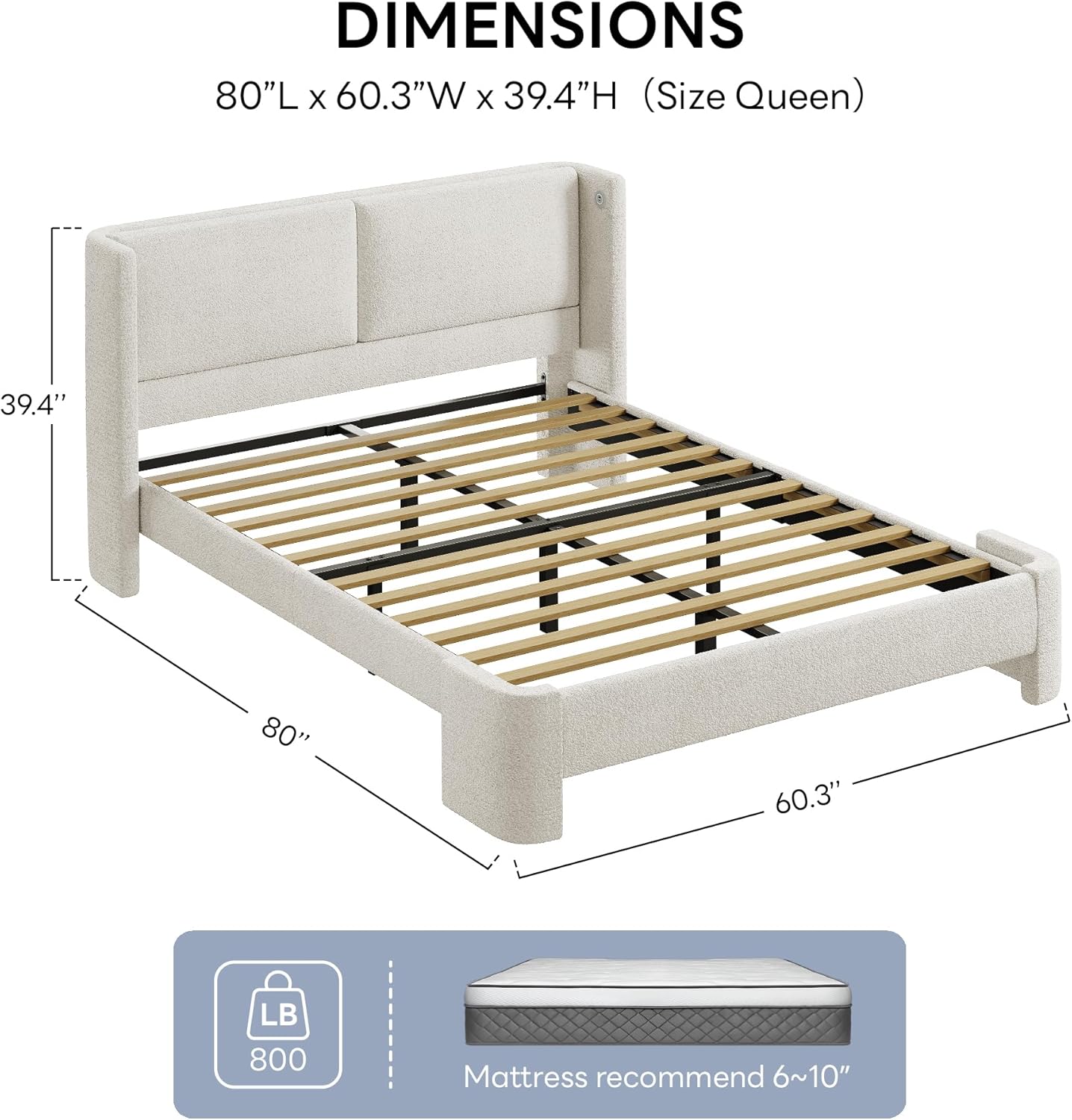 LIKIMIO Cloud Weave Bed Frame