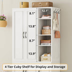 LIKIMIO Armoire Wooden Wardrobe Closet (70")