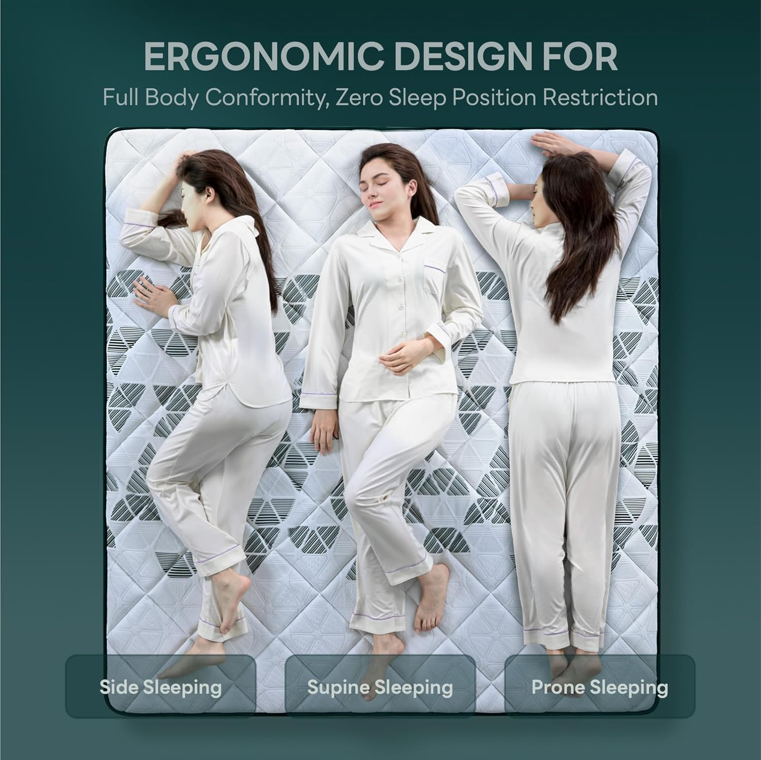 LIKIMIO Cooling Gel Memory Foam Blend Mattress - Oeko-TEX Certified