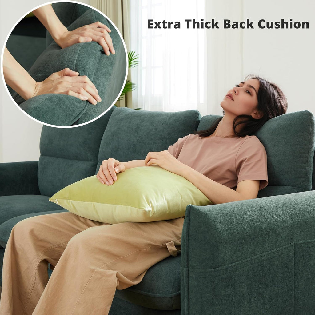 LIKIMIO 80" L-Shaped Sofa