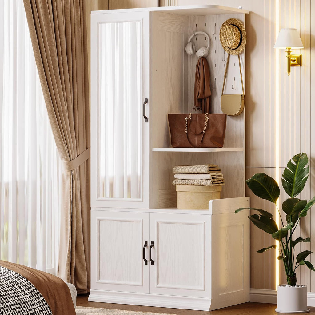 LIKIMIO Reversible Installation Design Wooden Wardrobe (70”)