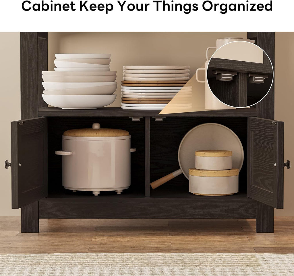 LIKIMIO Farmhouse Style Baker Rack