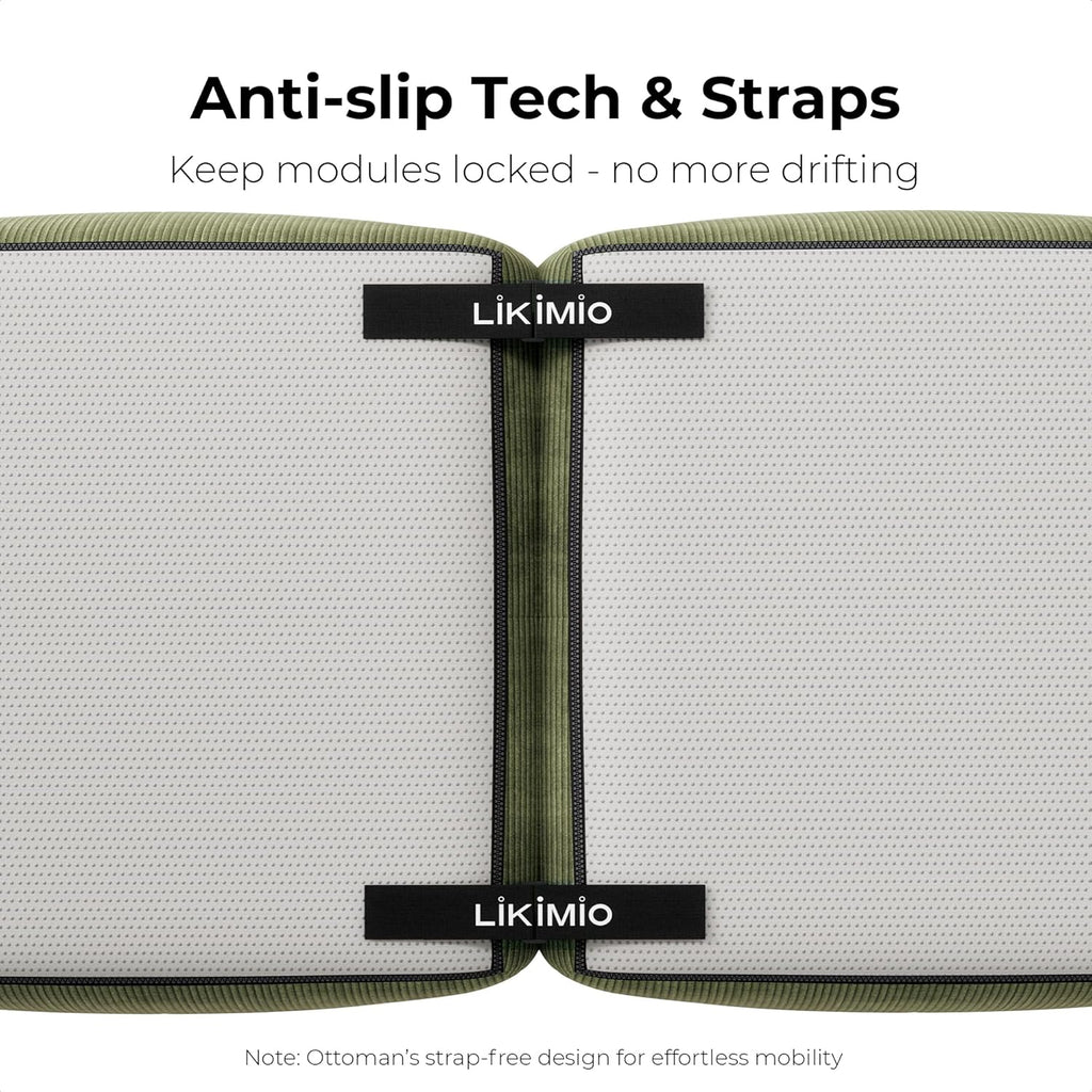 LIKIMIO 118" L-Shape Modern Modular Sofa