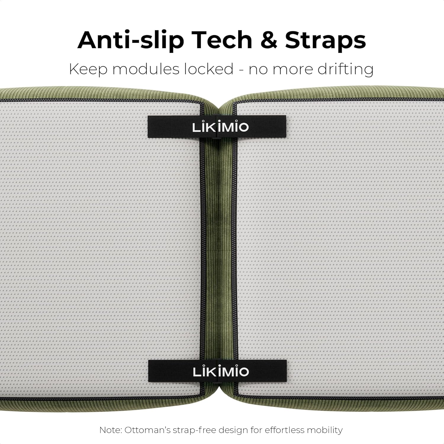 LIKIMIO 118" L-Shape Modern Modular Sofa