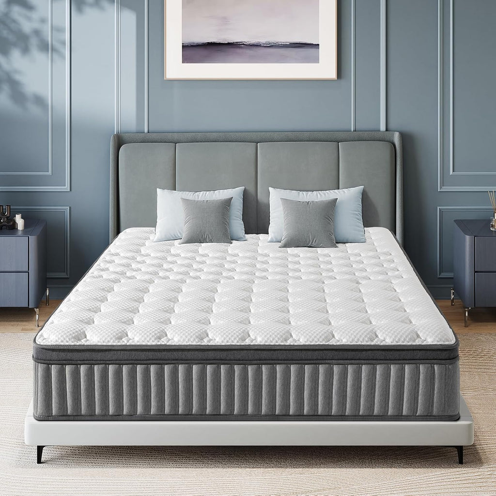 LIKIMIO LIKIMIO Ice Silk Fabric Memory Foam Mattress（CertiPUR-US Certified）