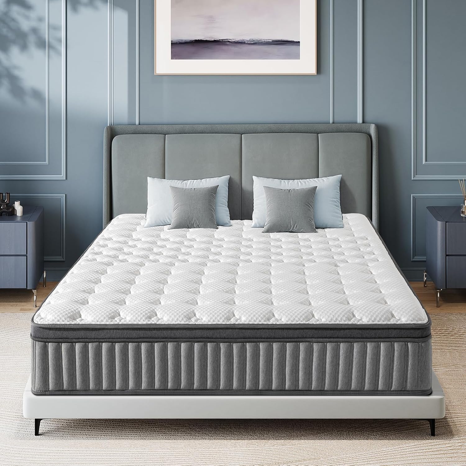 LIKIMIO LIKIMIO Ice Silk Fabric Memory Foam Mattress（CertiPUR-US Certified）