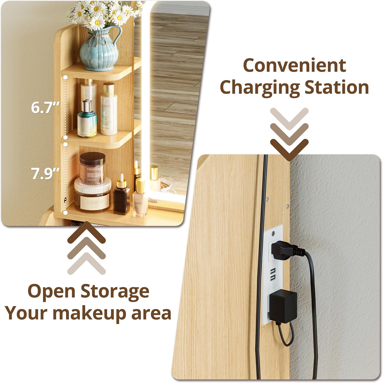 LIKIMIO 59“ Multifunctional Vanity Set