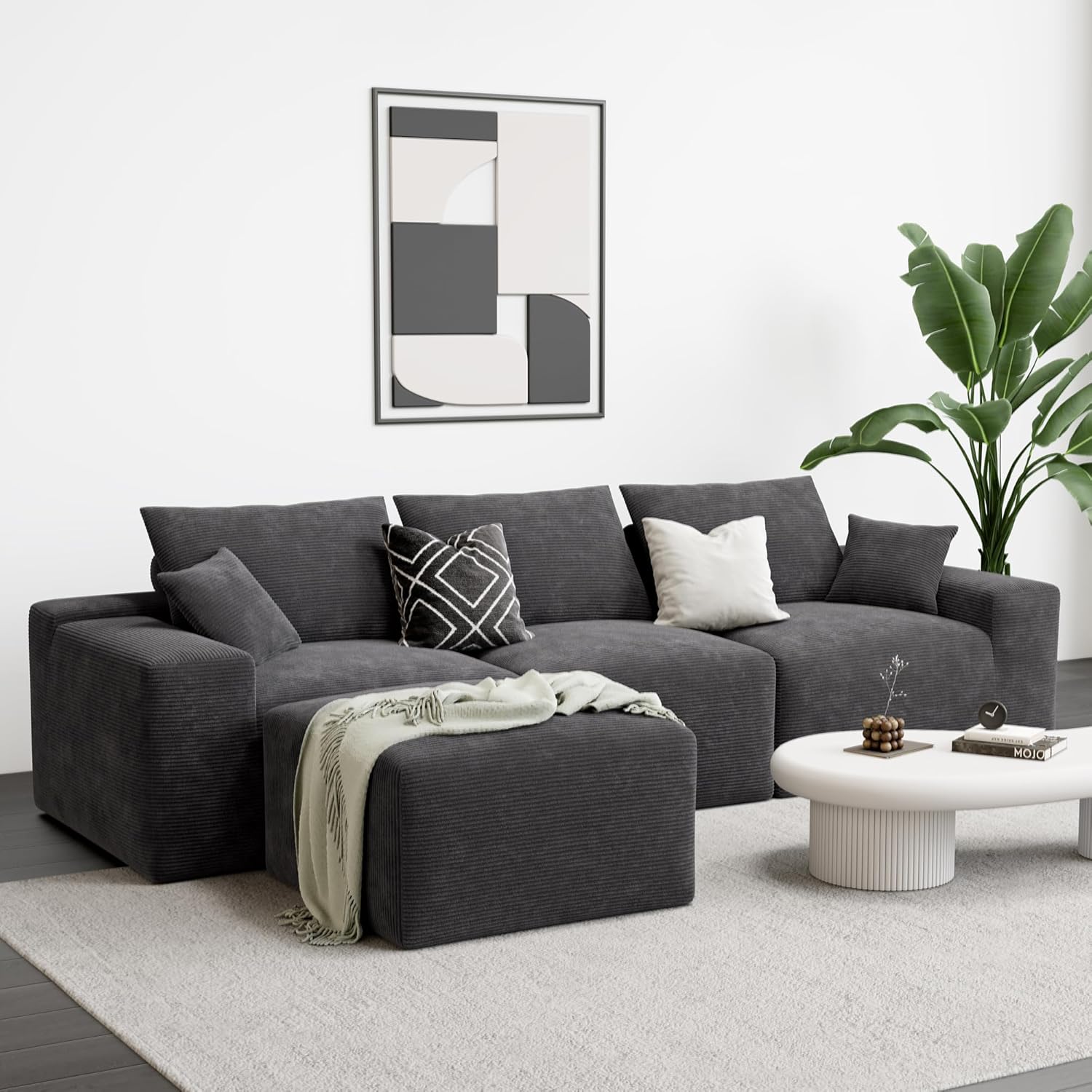 LIKIMIO 120" L-Shaped Sofa