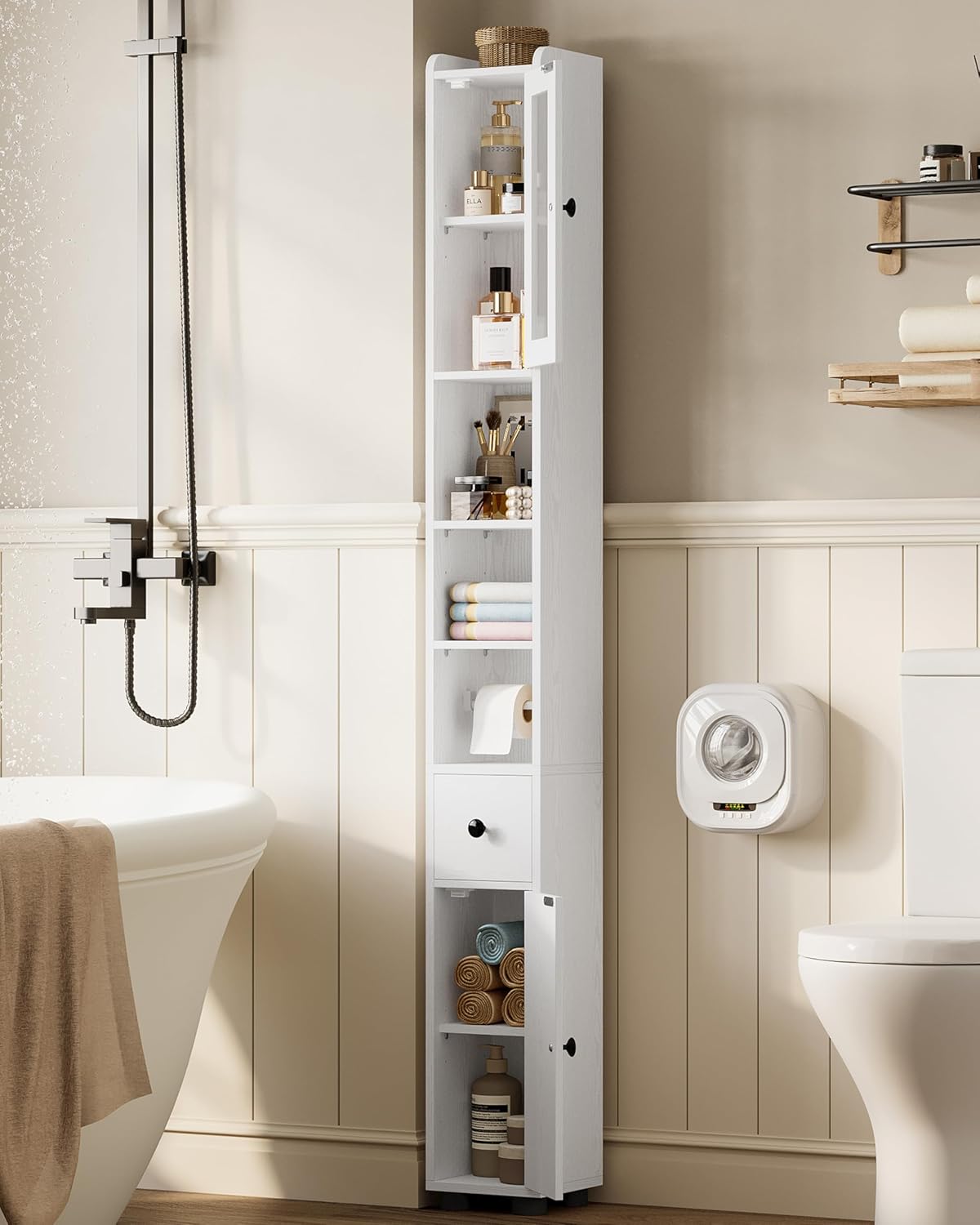 LIKIMIO Freestanding Slim Bathroom Storage Cabinet（71“）