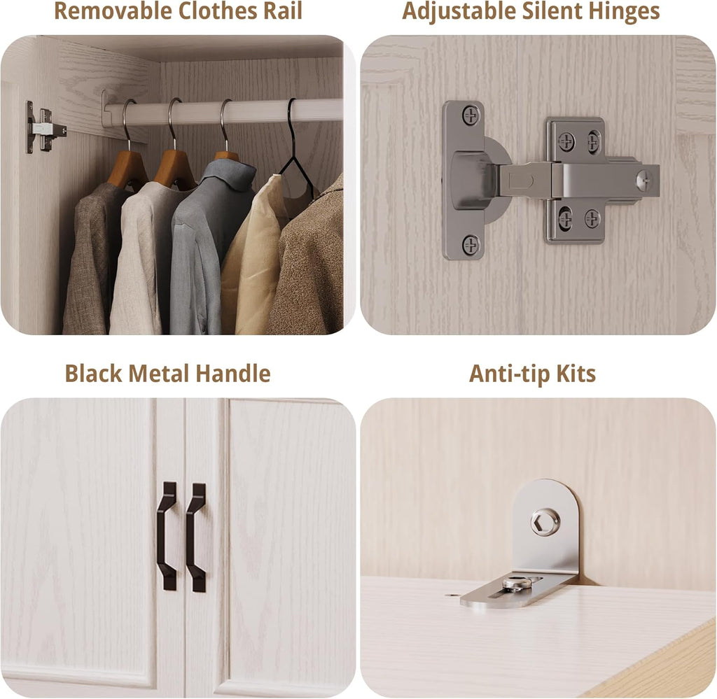 LIKIMIO Reversible Installation Design Wooden Wardrobe (70”)