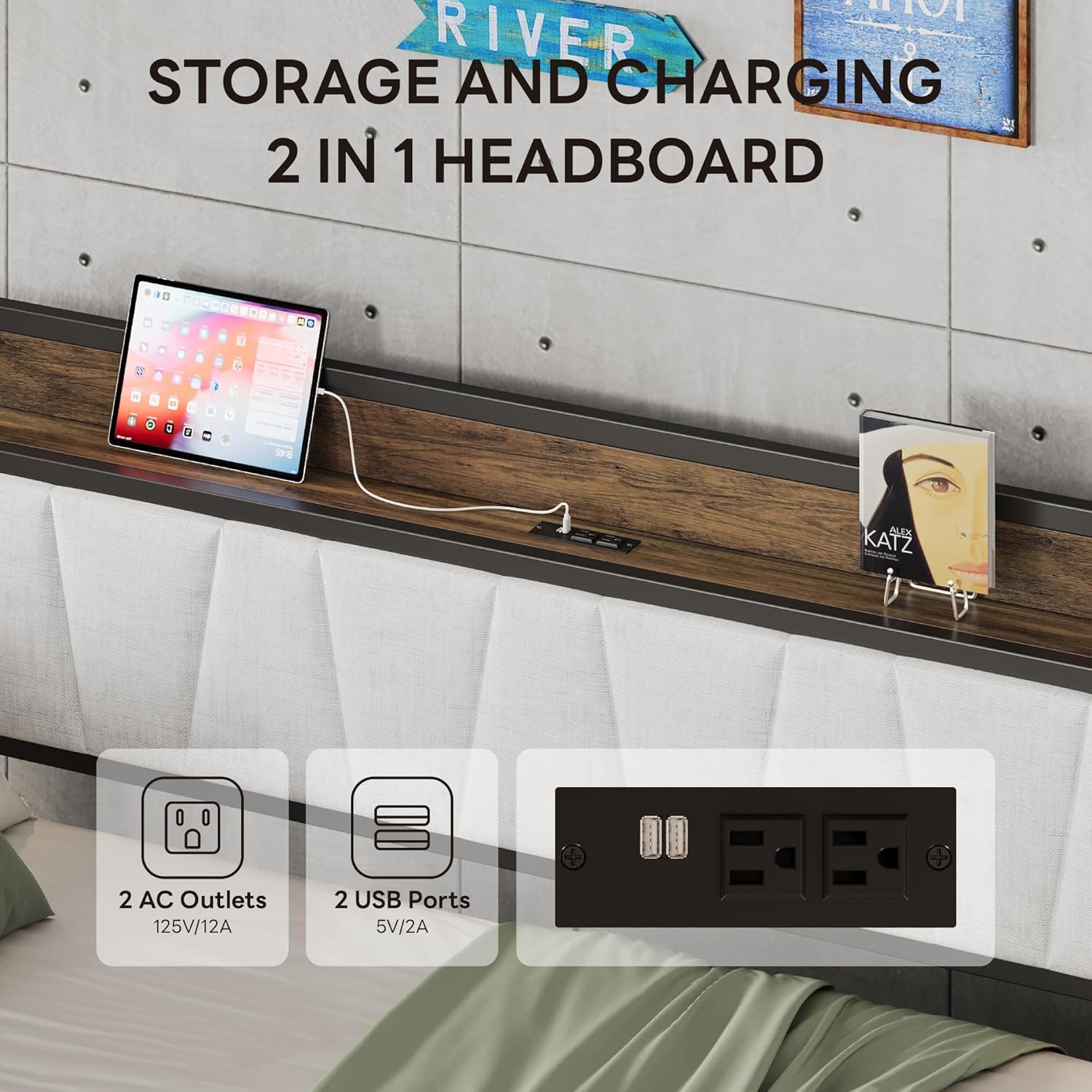 LIKIMIO Storage Trundle Sofa Bed