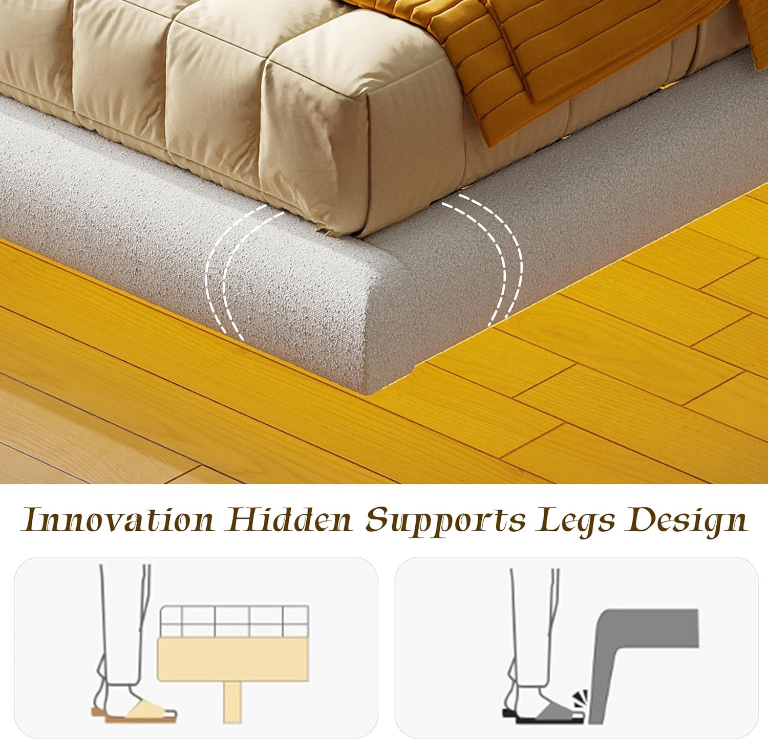 LIKIMIO Floating Bed Frame