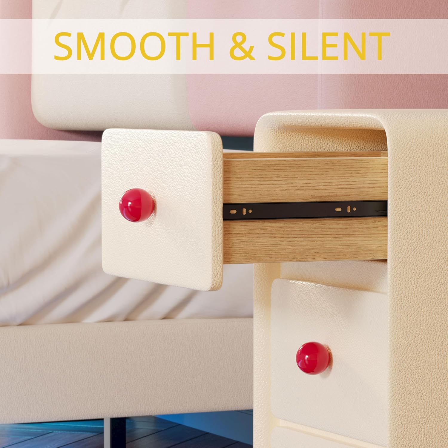 LIKIMIO Leather Nightstand