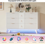 LIKIMIO Walnut 9-Drawers Dresser (55")