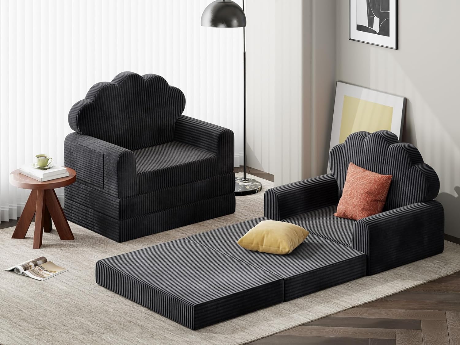 LIKIMIO Foldable Sofa Bed & Mattress