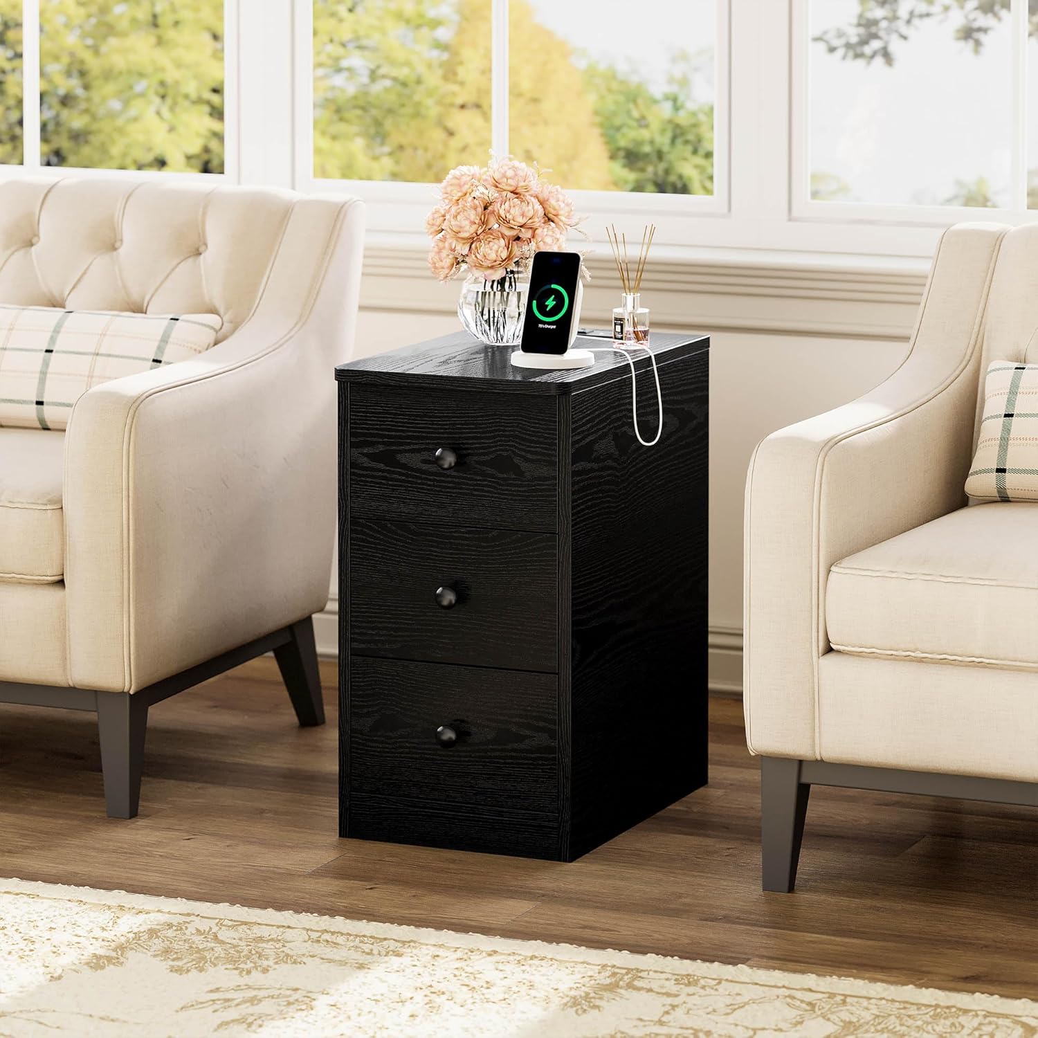 LIKIMIO Charging Station Nightstand