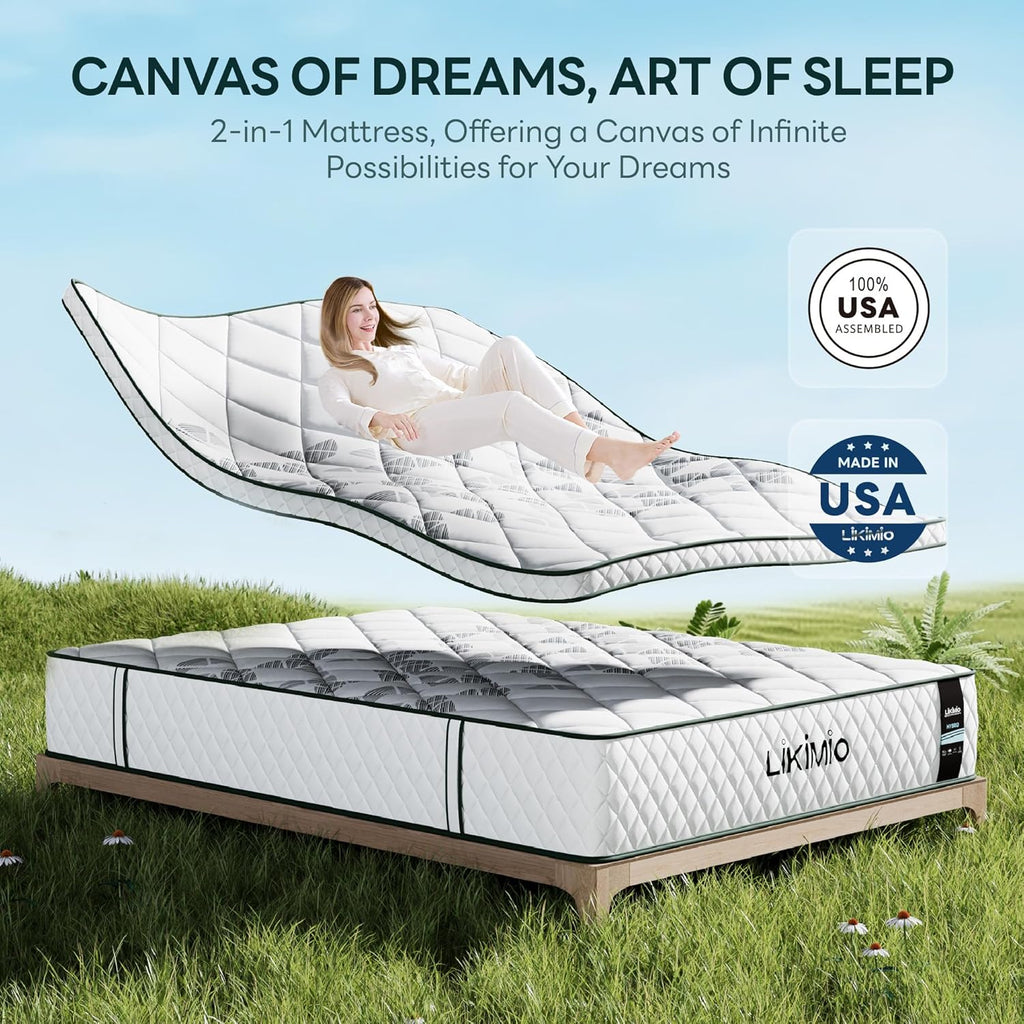 LIKIMIO Cooling Gel Memory Foam Blend Mattress - Oeko-TEX Certified