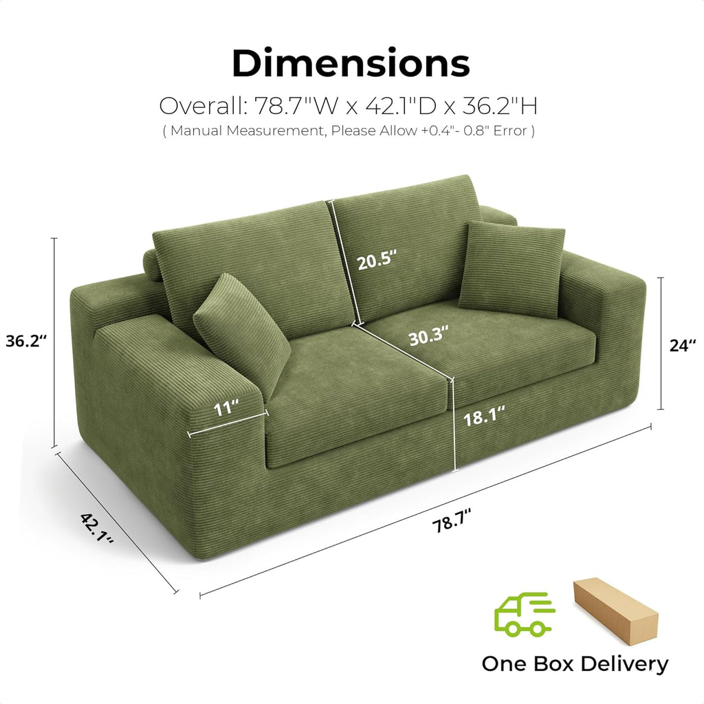 LIKIMIO Cloud Frameless Loveseat（78“）