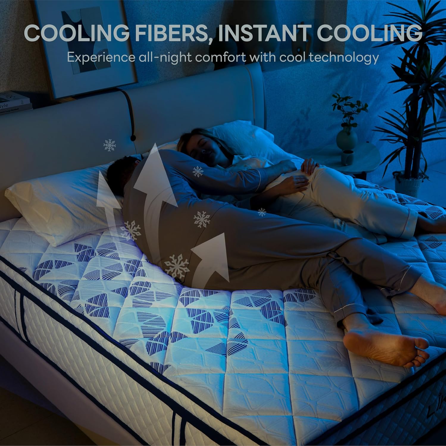 LIKIMIO Cooling Gel Memory Foam Blend Mattress - Oeko-TEX Certified