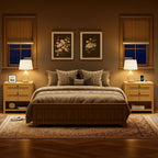LIKIMIO Rattan Charging Nightstand Set
