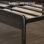 LIKIMIO Wood Grain Bed Frame