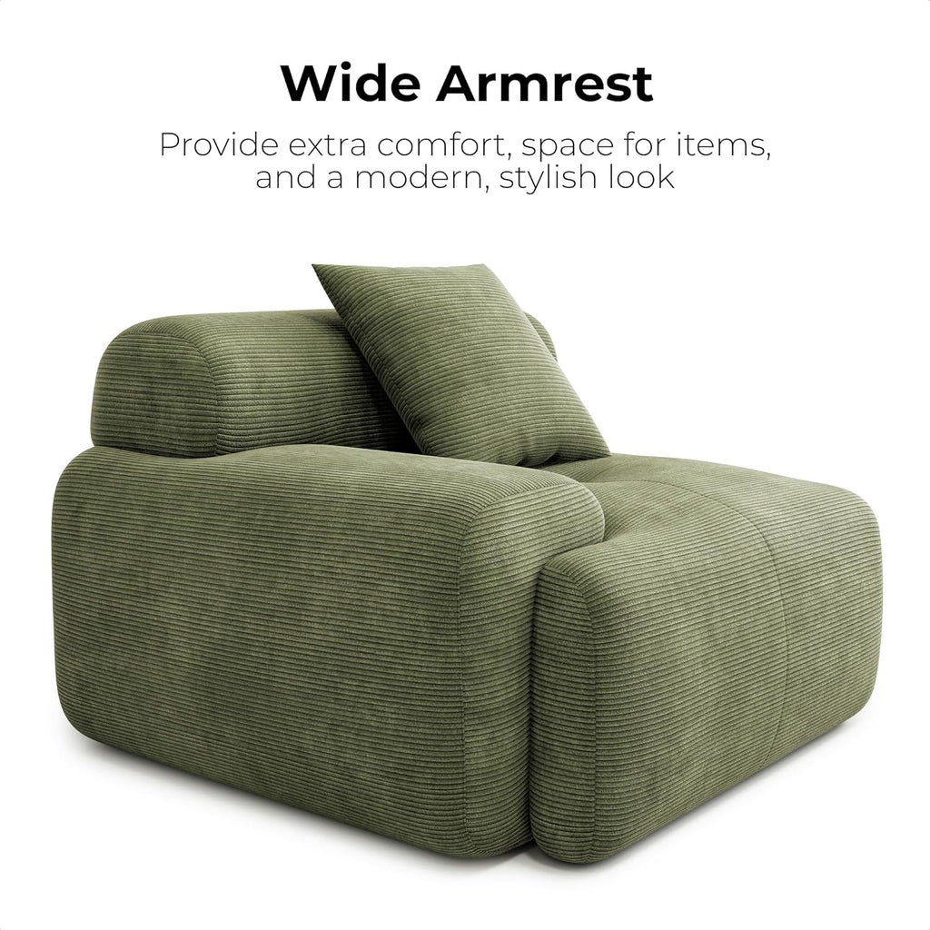 LIKIMIO 118" L-Shape Modern Modular Sofa