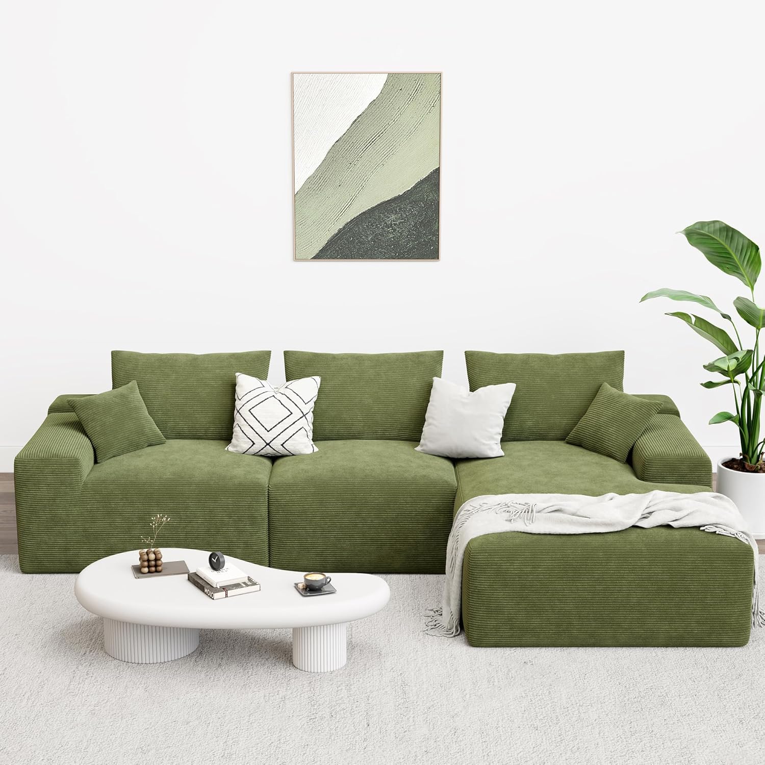LIKIMIO 120" L-Shaped Sofa