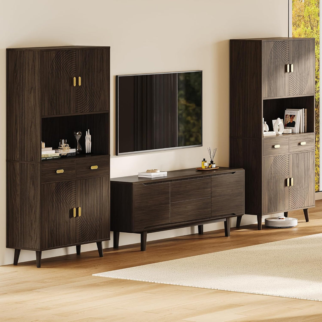 LIKIMIO Adjustable Shelves Pantry Cabinet