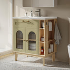 LIKIMIO 30 inch Bathroom Vanity with Sink, Bathroom Vanities Cabinet with Ceramic Sink