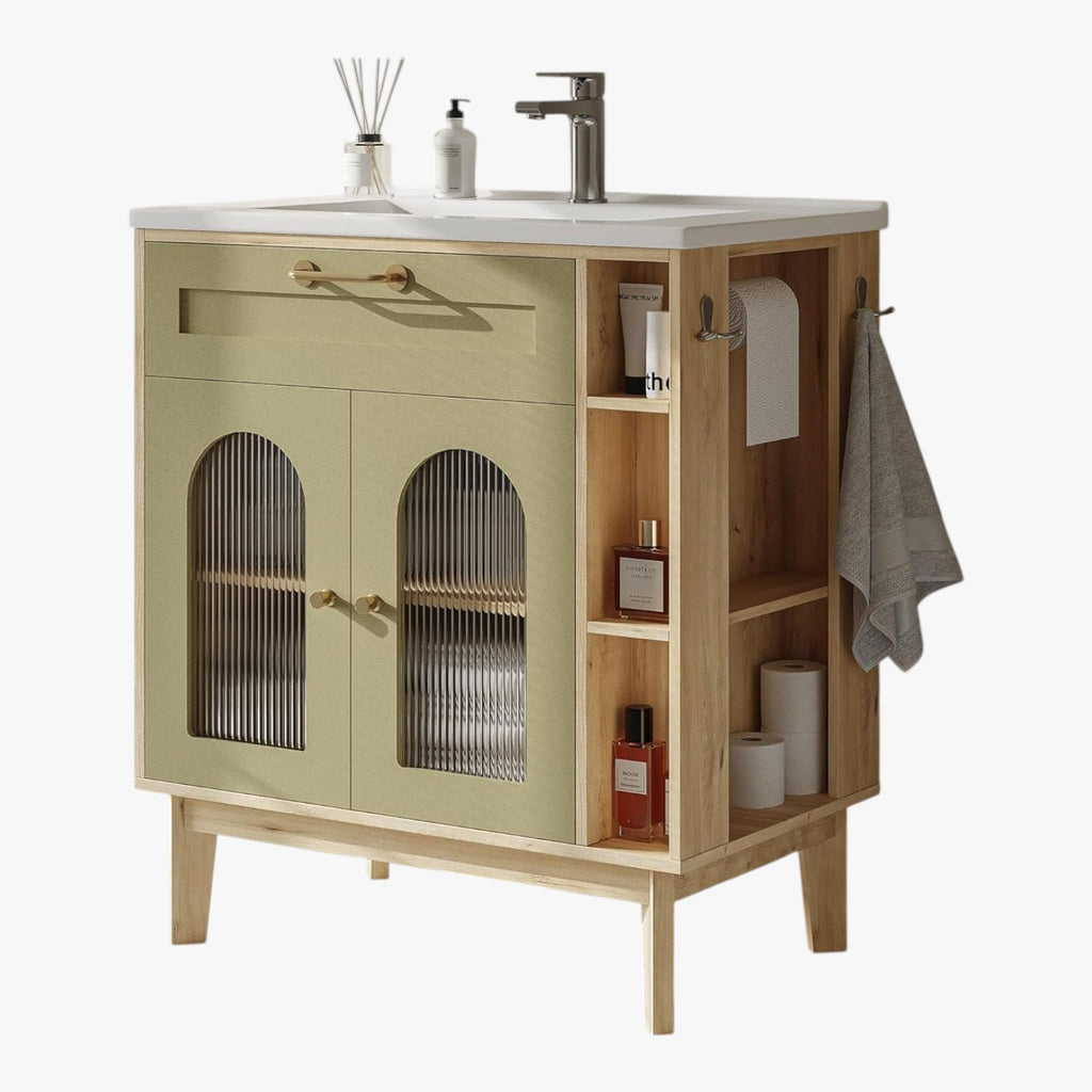 LIKIMIO 30 inch Bathroom Vanity with Sink,  with Ceramic Sink