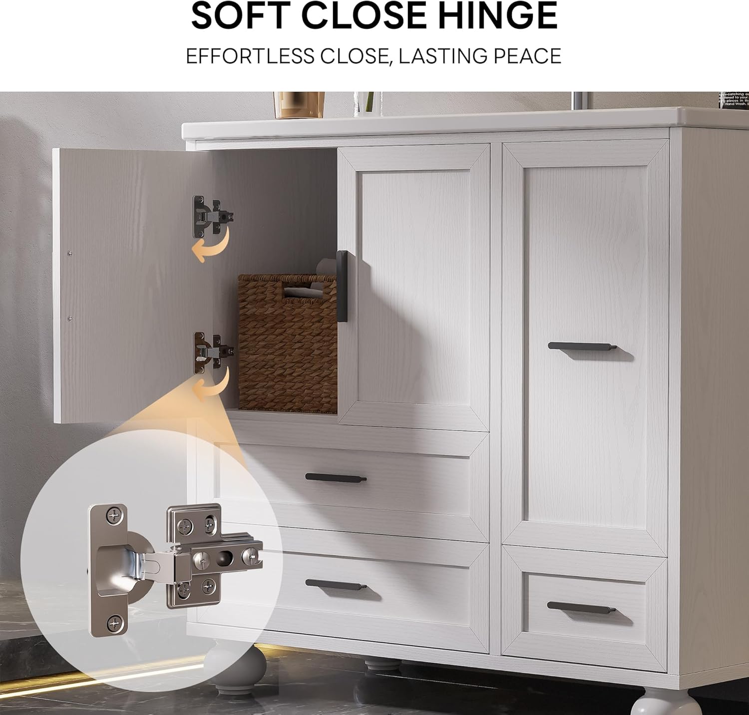 LIKIMIO Modern Wooden Bathroom Vanity (30"/36")
