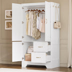 LIKIMIO Half-length Mirror MDF Wooden Closet（68”）