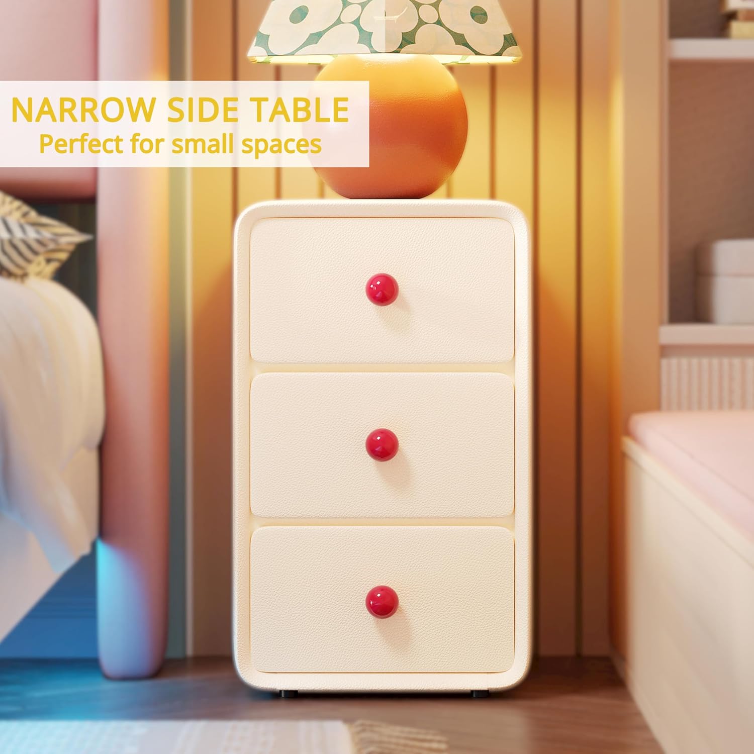 LIKIMIO Leather Nightstand