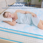LIKIMIO 12 Inch Gel Memory Foam mattrerss, Oeko-TEX, CertiPUR-US