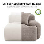 LIKIMIO 118" L-Shape Modern Modular Sofa