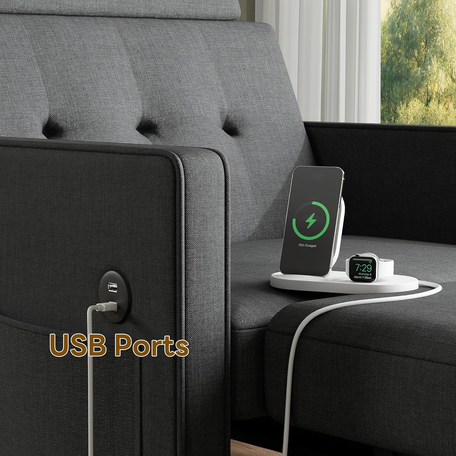LIKIMIO 3-in-1 Sleeper Sofa Bed