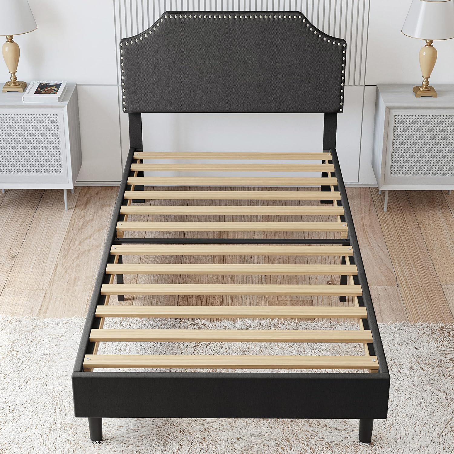 LIKIMIO Signature Nailhead Bed Frame