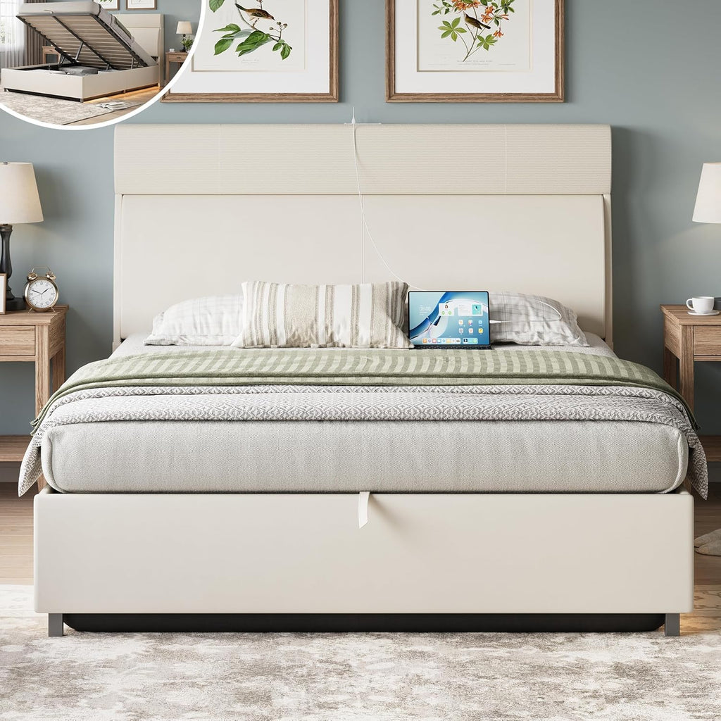 LIKIMIO Liftable Storage Bed Frame